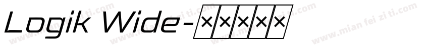 Logik Wide字体转换